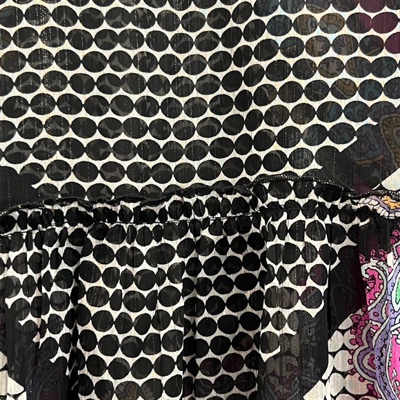 Colorful paisley sheer top - Picture 12 of 16